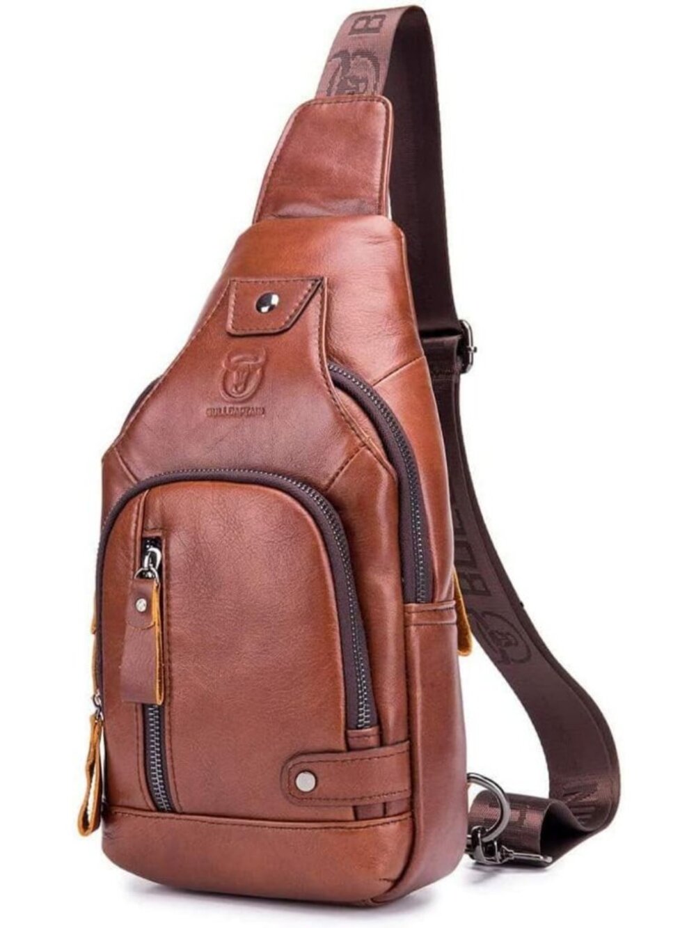 Versatile Leather Sling Bag for Hiking, Travel, Camping & Fishing - Unisex